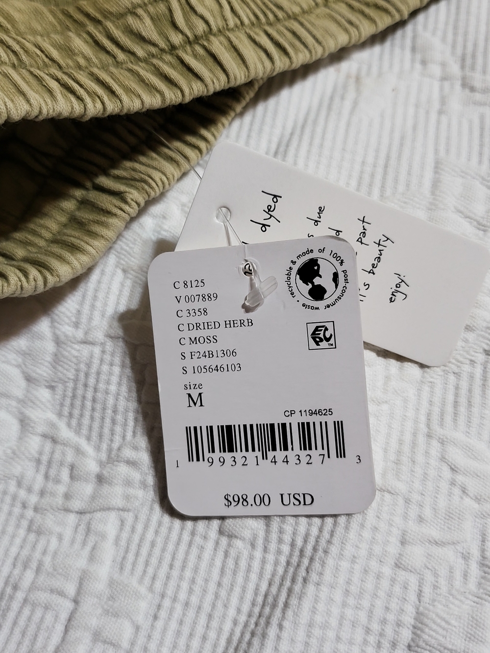 Free People Olive Green Cargo Shorts with Utility Pockets - Picture 10 of 14